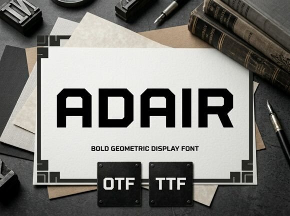Adair: A Bold and Artistic Display Font