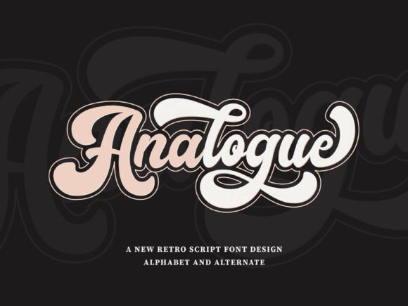 Analogue: A Fun, Bold Retro Font for Creative Projects