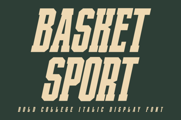 Basket Sport Italic: Bold and Energetic Font