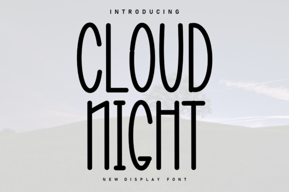 Cloud Night: A Charming Handwritten Font for Your Creative Projects