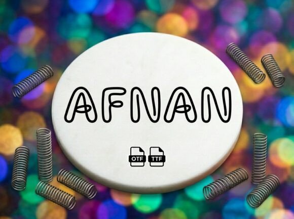 Discover Afnan: The Playful Bubble Font for Creative Projects