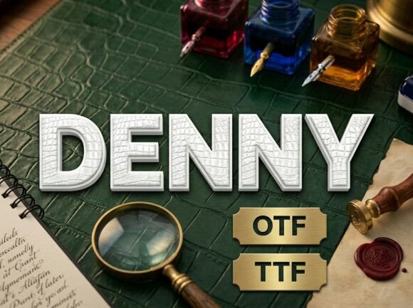 Discover Denny: A Bold and Artistic Display Font