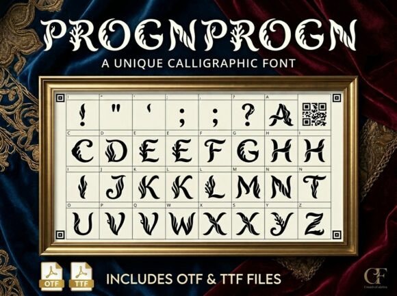 Discover Progn: A Bold and Artistic Display Font