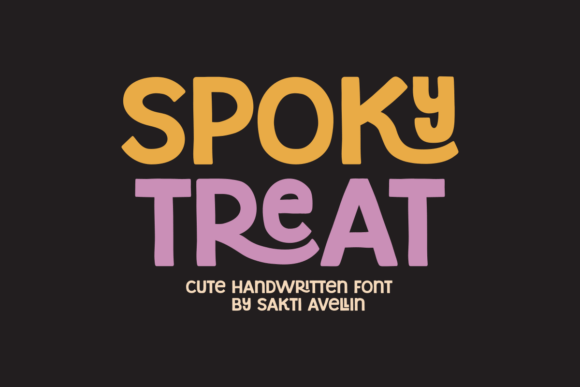 Discover Spooky Treat: A Unique Handwritten Font for Halloween and Beyond