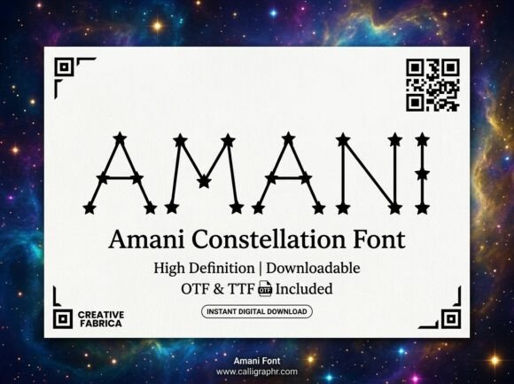 Discover the Artistic Elegance of Amani Font