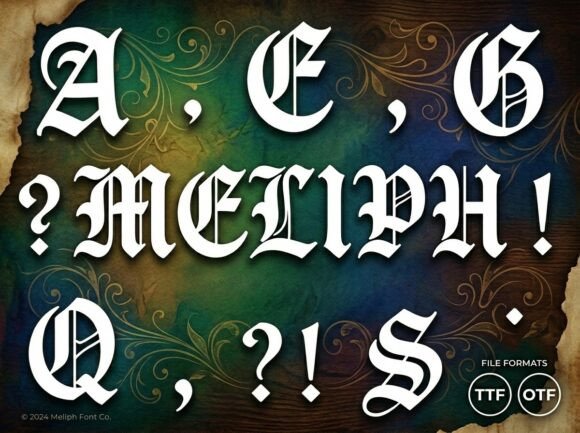 Discover the Artistic Elegance of Meliph: A Bold and Versatile Display Font