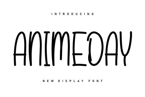 Discover the Charm of Animeday: A Handwritten Font with a Cozy Twist