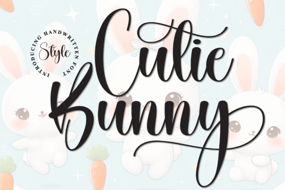 Discover the Charm of Cutie Bunny: A Whimsical Font for Modern Creativity