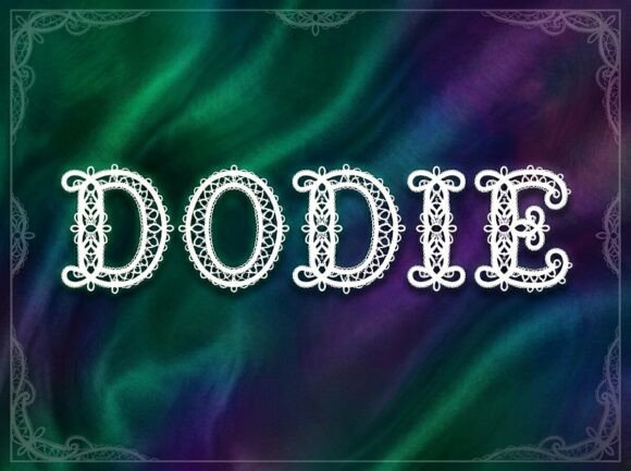 Discover the Elegance of Dodie: A Stunning Decorative Display Font