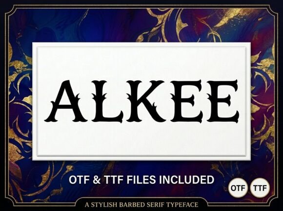 Discover the Unique Charm of Alkee: A Decorative Display Font for Bold Creations