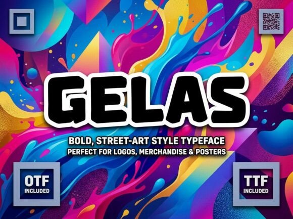 Elevate Your Creative Projects with Gelas: A Distinctive Display Font