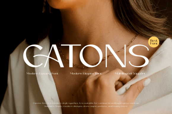 Embrace Elegance with Catons: The Modern Luxury Display Font