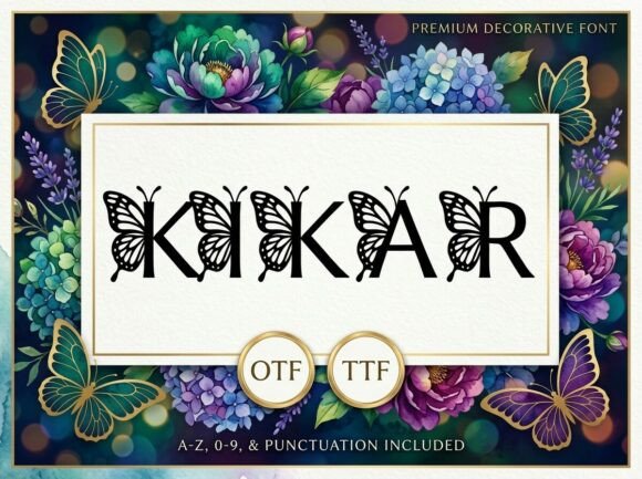 Embrace Elegance with Kikar: A Metamorphic Display Typeface