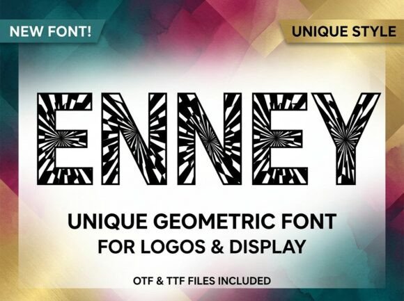 Enney: A Bold and Artistic Display Font
