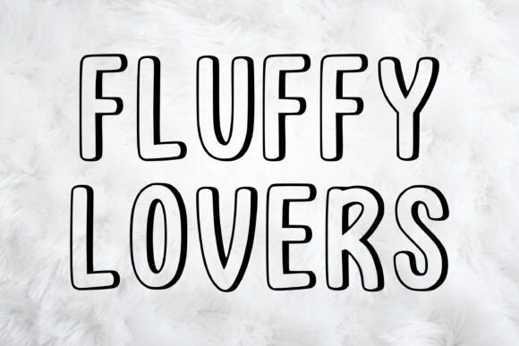 Fluffy Lovers: A Charming Font for Soft and Playful Designs