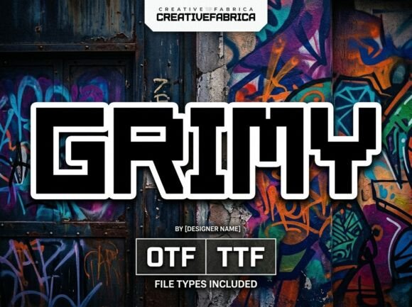 Grimy: A Bold and Artistic Display Font