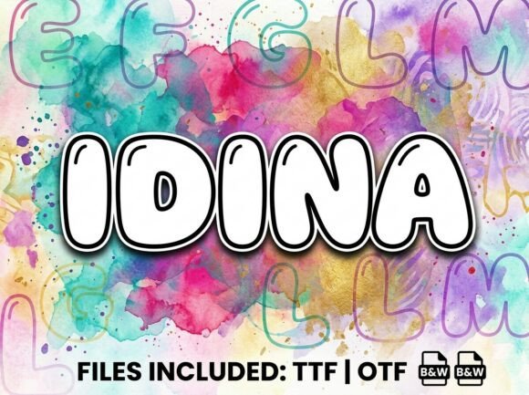 Idina: The Eye-Catching Font for Bold and Creative Designs