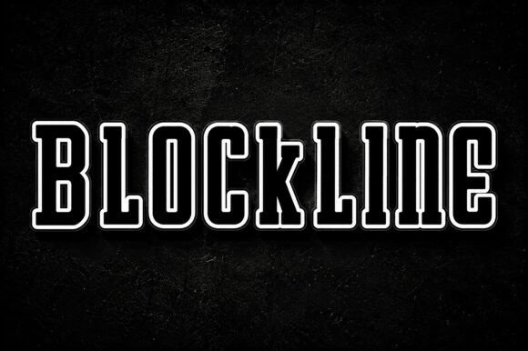 Illuminate Your Design Projects with Blockline – The Quintessential Bold Varsity Display Font