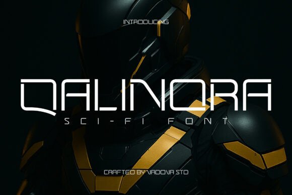 Qalinora: A Futuristic Sci-Fi Display Font for Modern Design