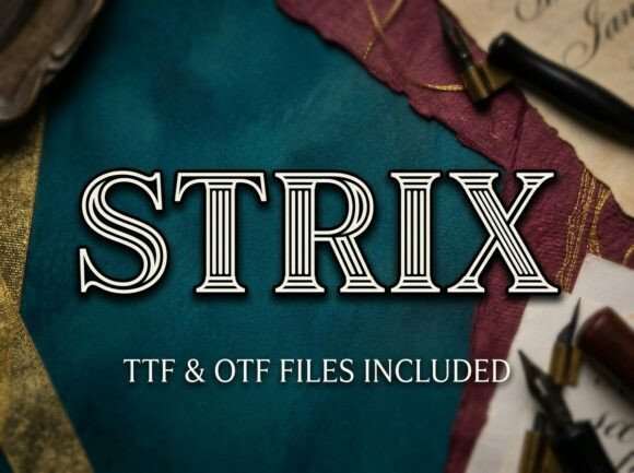 Strix: Elevating Design with a Bold and Artistic Font