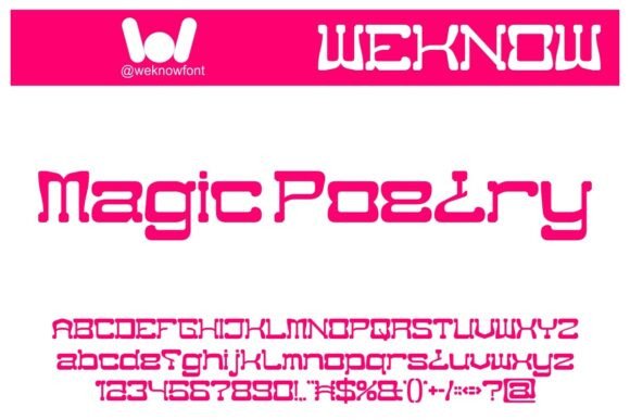 Unleashing Creativity with Magic Poetry: A Versatile and Striking Font